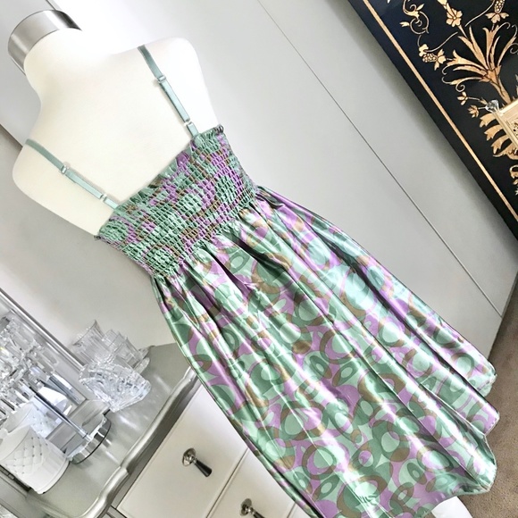 Satin Sundress Dress Small - Picture 3 of 6